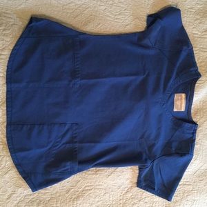 Sketchers royal blue scrub top small